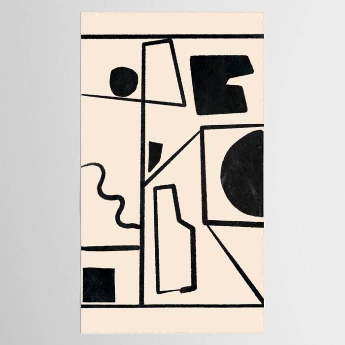 Modern Abstract Minimal Shapes 40 Tablecloth Gallery Image 2