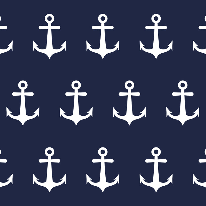 Nautical Navy Blue and White Anchors Coffee Mug Gallery Image 2