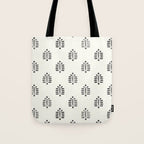 block print palm  Tote Bag Gallery Image 1