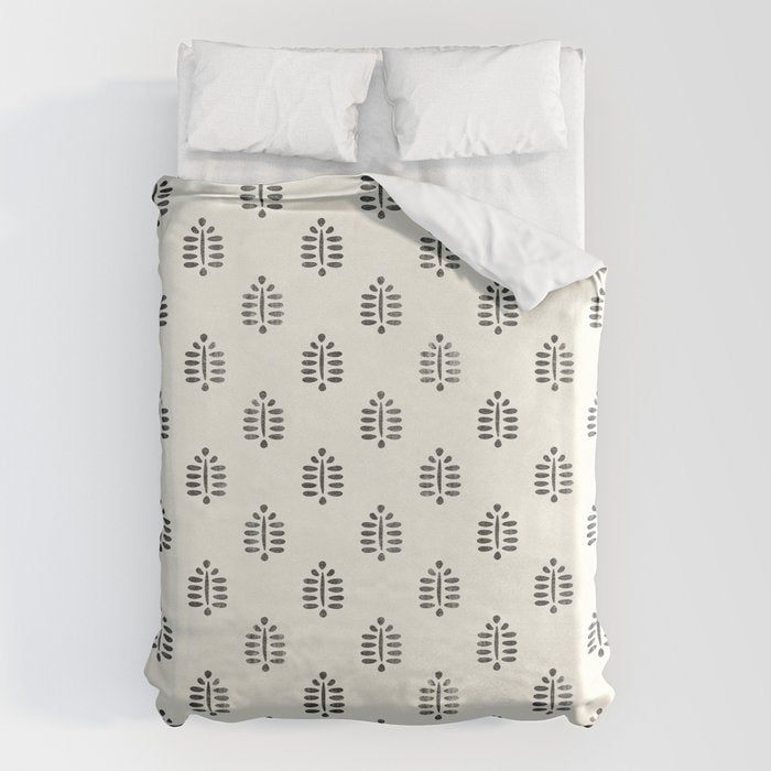 block print palm  Duvet Cover Gallery Image 6