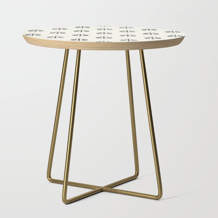block print palm  Side Table Gallery Image 1