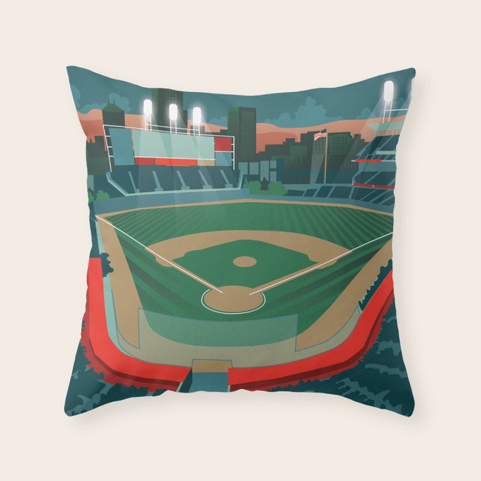 Baseball Throw Pillow Gallery Image 6