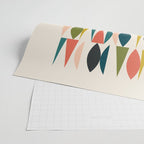 Mid Century Modern Abstract Colorful Shapes Funky Cool Minimalist Pattern Wrapping Paper Gallery Image 2