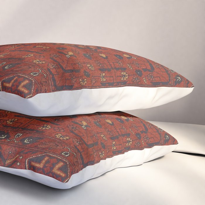 Traditional Vintage Moroccan Rug Design E13 Pillow Sham Gallery Image 3