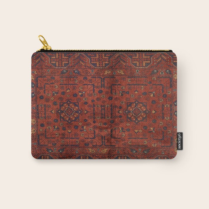 Traditional Vintage Moroccan Rug Design E13 Carry All Pouch Gallery Image 1