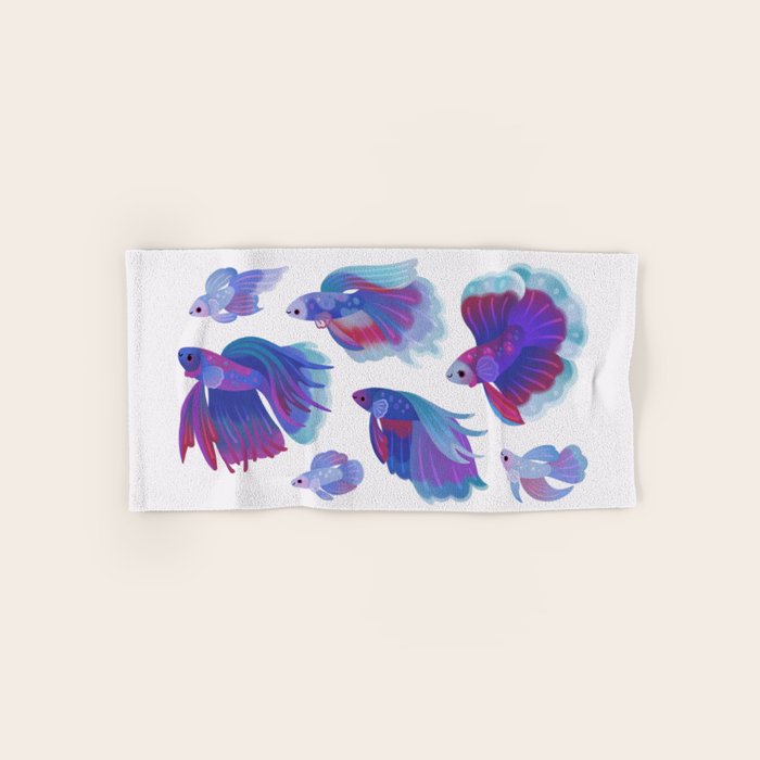 Blue Betta Bath Towel Gallery Image 1