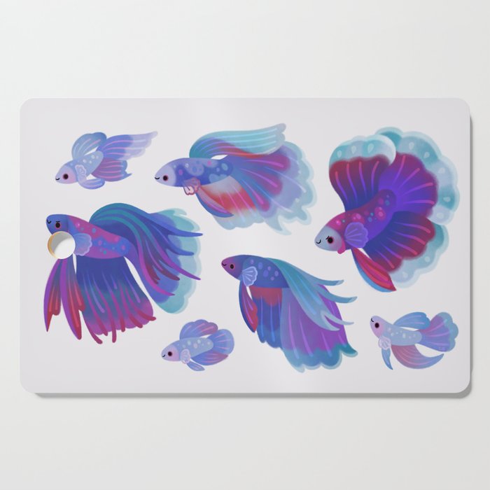 Blue Betta Cutting Board Gallery Image 1
