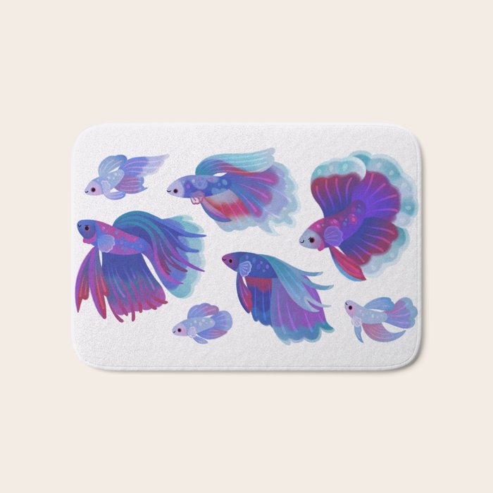 Blue Betta Bath Mat Gallery Image 1