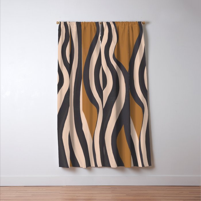 Abstract Lines 2 Window Curtain Gallery Image 3
