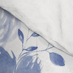 Blue and White Watercolor Florals Comforter Gallery Image 4