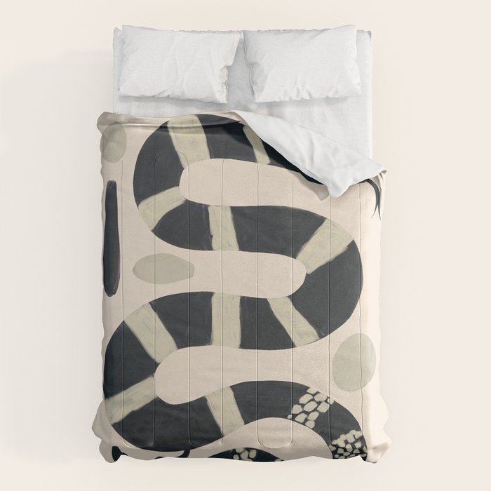 Black and White Snake Comforter Gallery Image 6