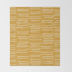 Abstract Stripes on Yellow Throw Blanket Gallery Image 2