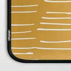 Abstract Stripes on Yellow Laptop Sleeve Gallery Image 3