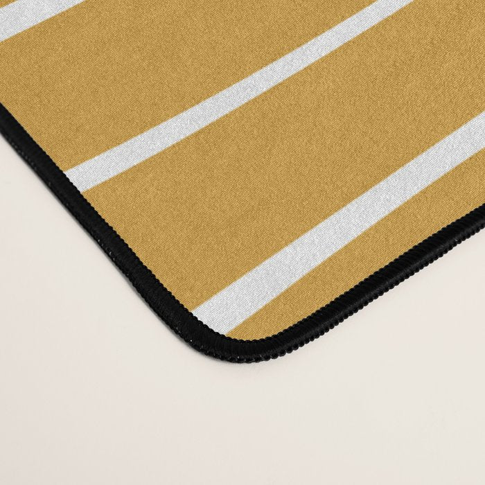 Abstract Stripes on Yellow Desk Mat Gallery Image 4