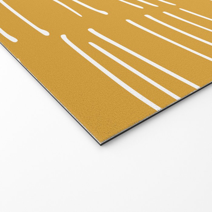 Abstract Stripes on Yellow Welcome Mat Gallery Image 2