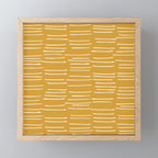 Abstract Stripes on Yellow Mini Art Print Gallery Image 1