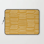 Abstract Stripes on Yellow Laptop Sleeve Gallery Image 1