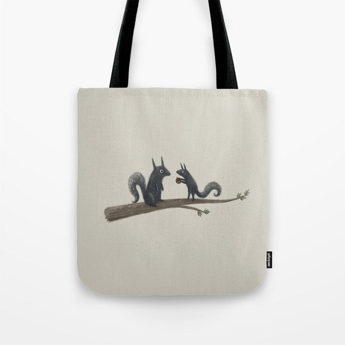 Autumn Squirrels Tote Bag Gallery Image 1