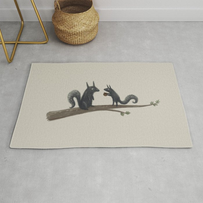 Autumn Squirrels Rug Gallery Image 1