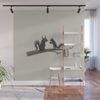 Autumn Squirrels Wall Mural Gallery Image 1