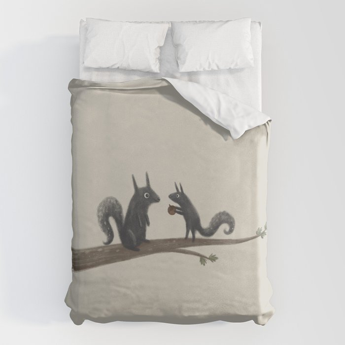 Autumn Squirrels Duvet Cover Gallery Image 1
