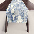 just cattle classic blue pearl Table Runner Gallery Image 1