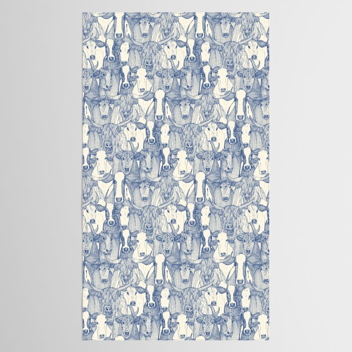 just cattle classic blue pearl Tablecloth Gallery Image 2