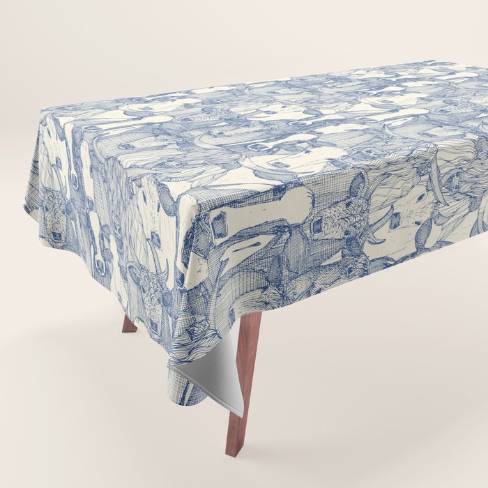 just cattle classic blue pearl Tablecloth Gallery Image 1
