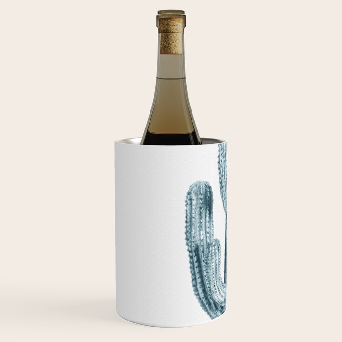 Cactus in Blue, Modern Cacti Wine Chiller Gallery Image 2