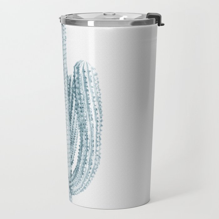 Cactus in Blue, Modern Cacti Travel Mug Gallery Image 2