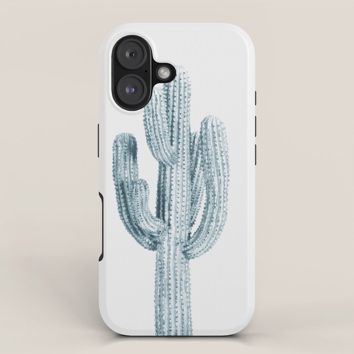 Cactus in Blue, Modern Cacti iPhone Case Gallery Image 1