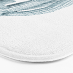 Cactus in Blue, Modern Cacti Bath Mat Gallery Image 3