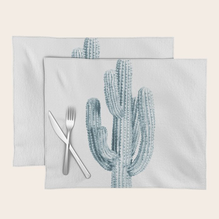 Cactus in Blue, Modern Cacti Placemat Gallery Image 1