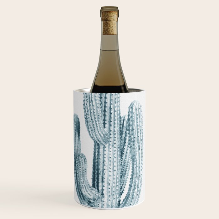 Cactus in Blue, Modern Cacti Wine Chiller Gallery Image 1