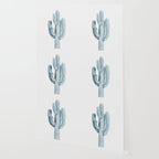 Cactus in Blue, Modern Cacti Wallpaper Gallery Image 2