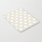 Midcentury Modern Atomic Starburst Pattern in Beige and White  Notebook Gallery Image 2
