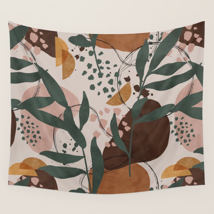 Abstract nature painting 89 Wall Tapestry Gallery Image 1