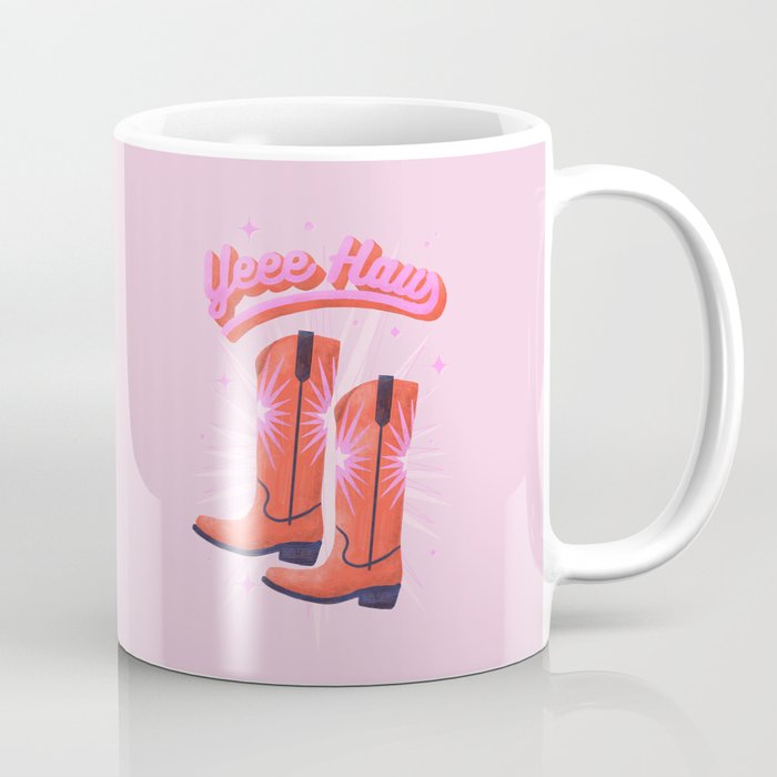 YEEE HAW Cowgirl Boots Coffee Mug Gallery Image 1