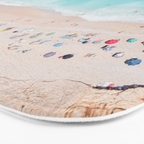 Aerial Beach Print, Aerial Beach Photography, Emerald Turquoise Ocean Beach Photography, Ocean Waves, Beach Art Poster, Home Decor Art Print Bath Mat Gallery Image 3