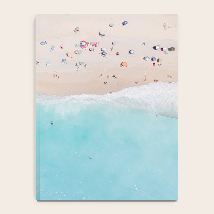 Aerial Beach Print, Aerial Beach Photography, Emerald Turquoise Ocean Beach Photography, Ocean Waves, Beach Art Poster, Home Decor Art Print Notebook Gallery Image 4