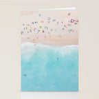 Aerial Beach Print, Aerial Beach Photography, Emerald Turquoise Ocean Beach Photography, Ocean Waves, Beach Art Poster, Home Decor Art Print Stationery Card Gallery Image 2