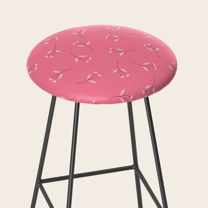 Pressed Posies - Retro Pink Stool Gallery Image 2