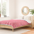 Pressed Posies - Retro Pink Duvet Cover Gallery Image 2