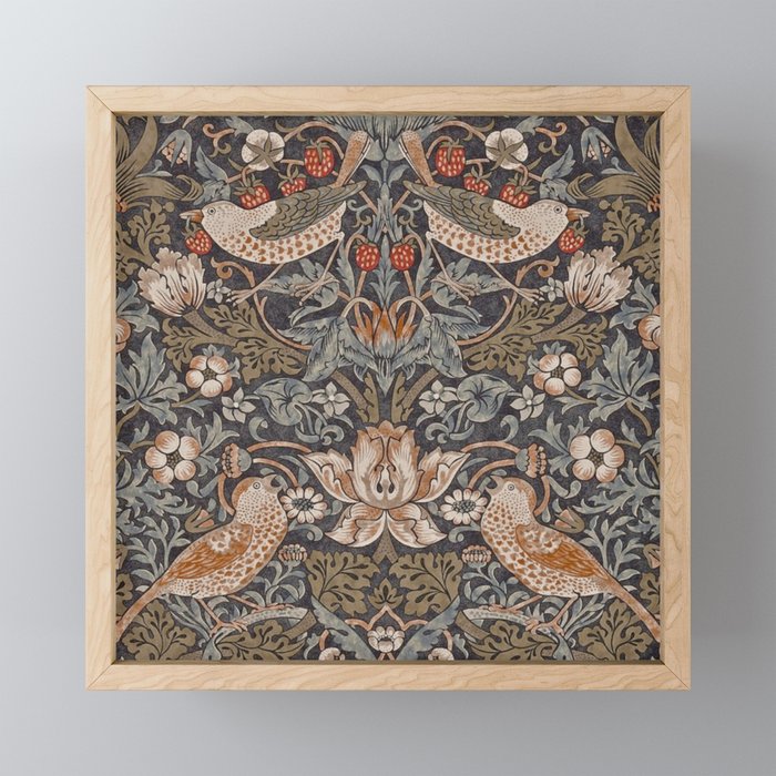 Strawberry thief, William Morris  Mini Art Print Gallery Image 1