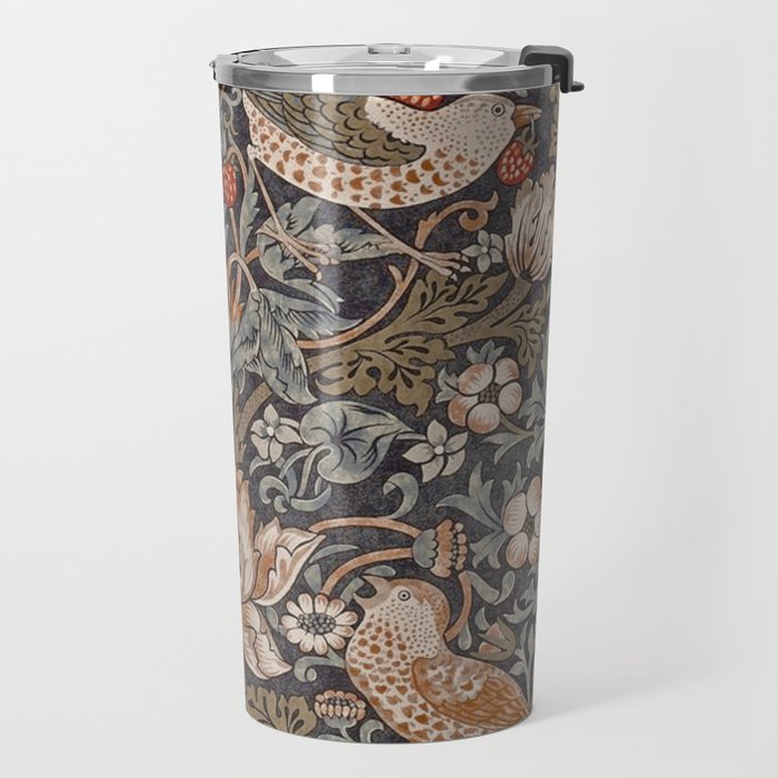Strawberry thief, William Morris  Travel Mug Gallery Image 2