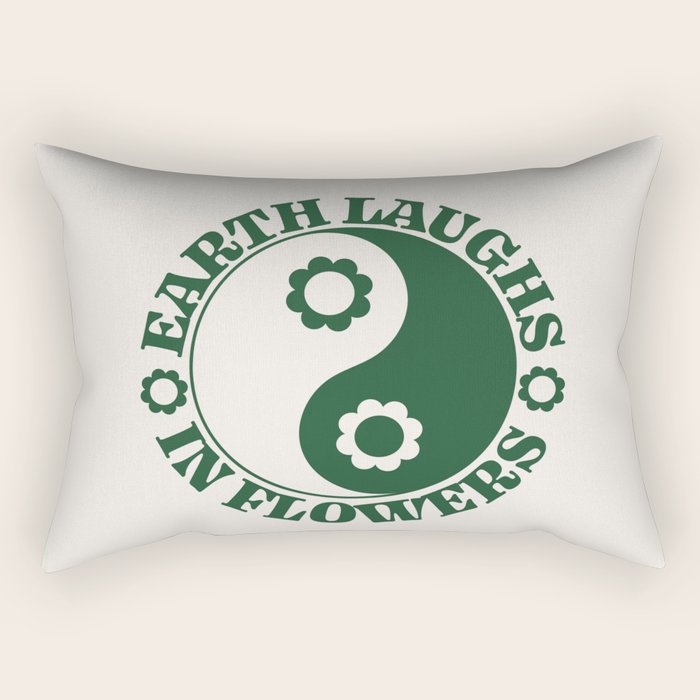 Eearth Laughs in Flowers Rectangular Pillow Gallery Image 1