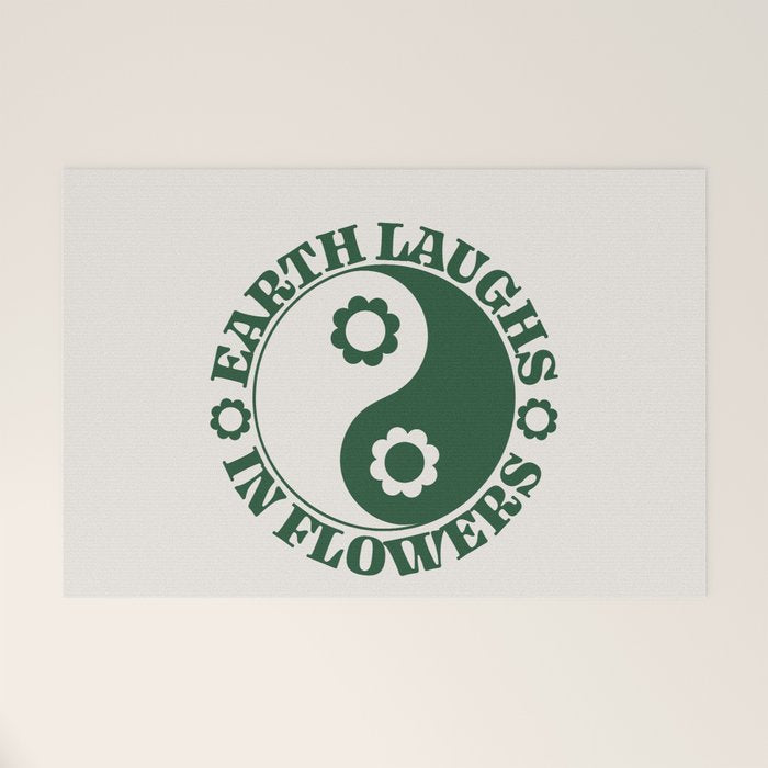 Eearth Laughs in Flowers Welcome Mat Gallery Image 1