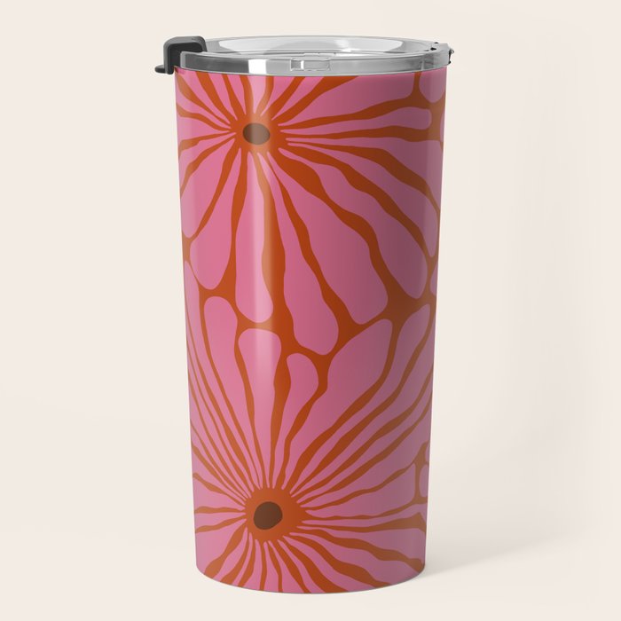 Blooming Bold pattern Travel Mug Gallery Image 3