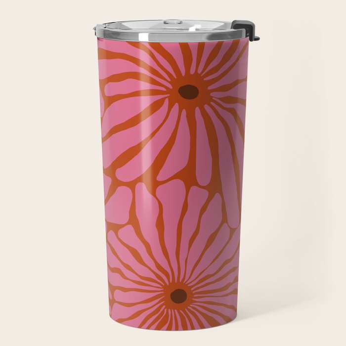 Blooming Bold pattern Travel Mug Gallery Image 2