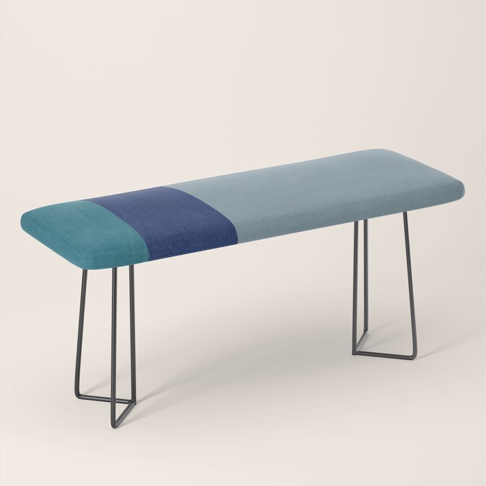 Modern MidCentury Colorful Abstract Bench Gallery Image 1